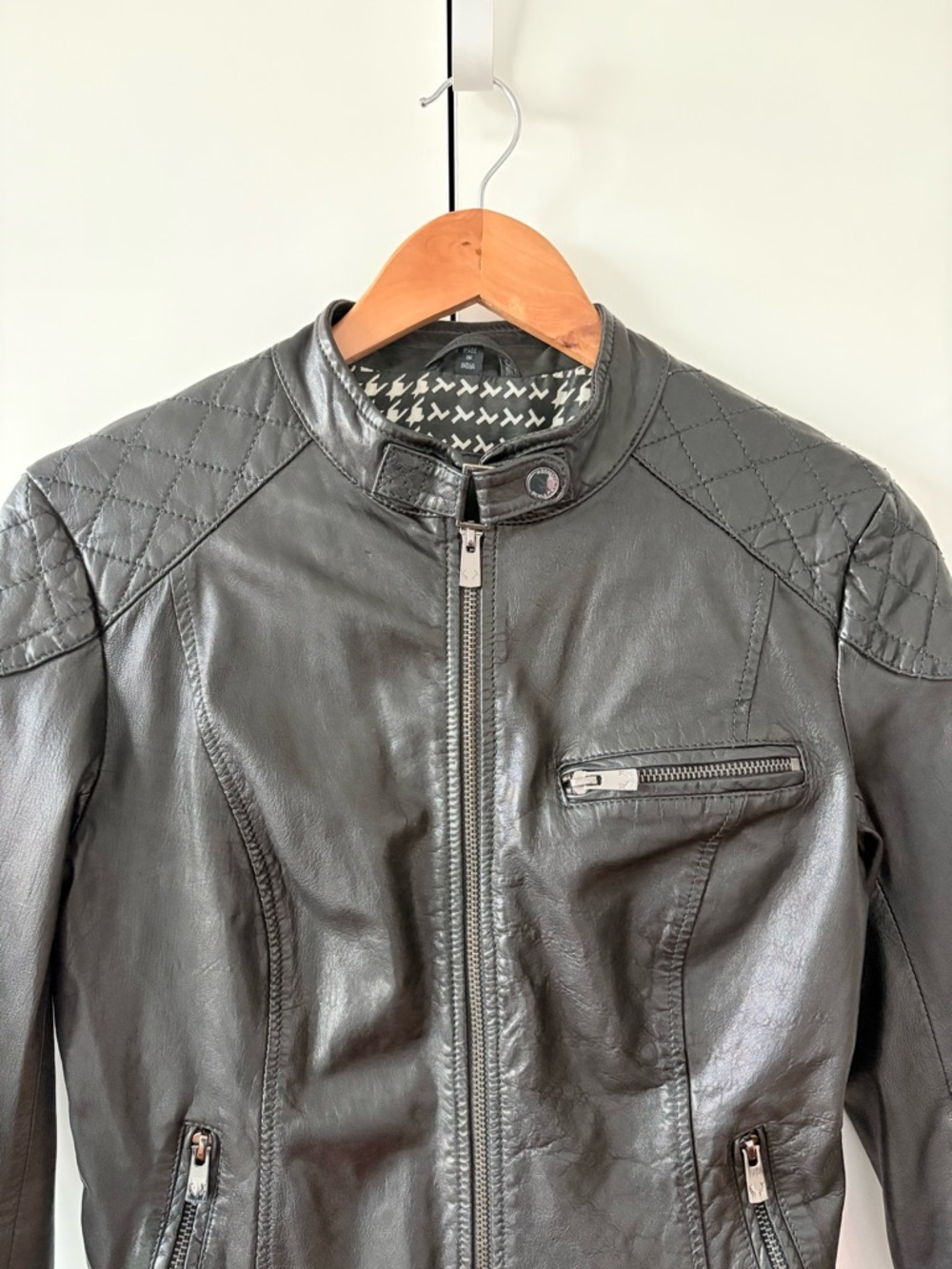Bod & Christensen Black Leather Jacket - Picture 3 of 9